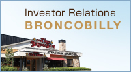 Investor Relations BRONCO BILLY