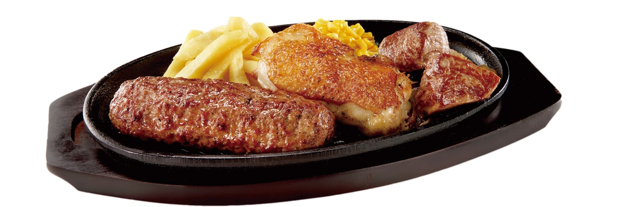 ランチメニュー ステーキ ハンバーグのブロンコビリー