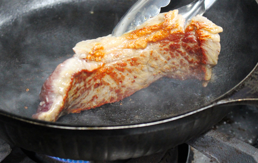 ステーキの焼き方イメージ